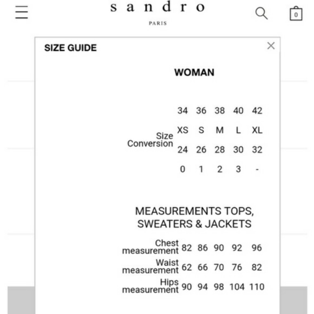 Sandro Paris Top Silk Blouse Geometric Pixel Print Luxury Designer Blue Black - Picture 8 of 8